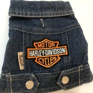 Harley-Davidson denim dog vest- XS